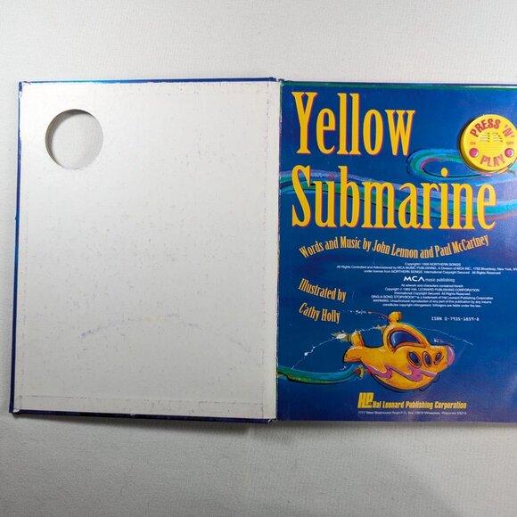 Hardcover Yellow Submarine Sing A Song Story Book - Picture 2 of 11